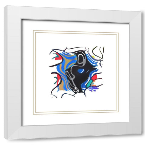 Wild Participation II White Modern Wood Framed Art Print with Double Matting by Bolokofsky, Ronald