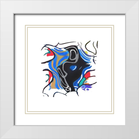Wild Participation II White Modern Wood Framed Art Print with Double Matting by Bolokofsky, Ronald