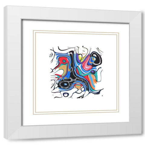 Wild Participation III White Modern Wood Framed Art Print with Double Matting by Bolokofsky, Ronald