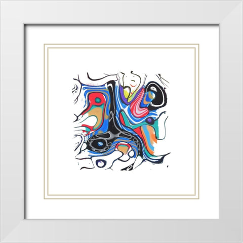 Wild Participation III White Modern Wood Framed Art Print with Double Matting by Bolokofsky, Ronald