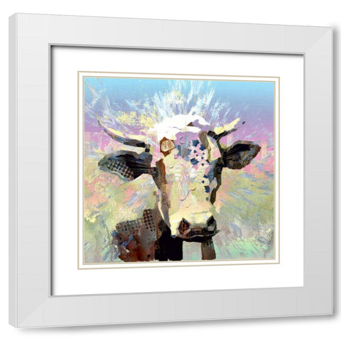 Milk Maid White Modern Wood Framed Art Print with Double Matting by Bolokofsky, Ronald