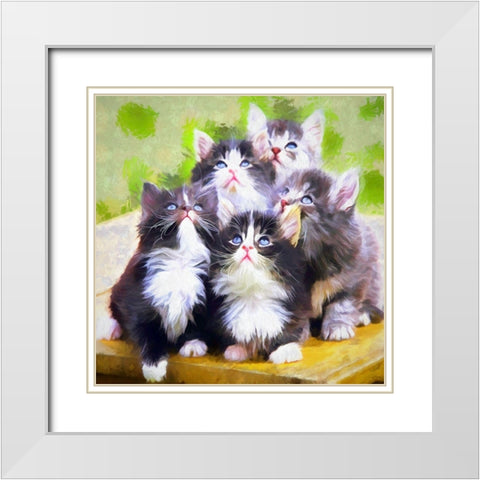 Its a Bird Its a Plane Its Mighty Mouse White Modern Wood Framed Art Print with Double Matting by Bolokofsky, Ronald