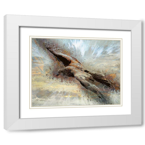 Soaring Above the Clouds White Modern Wood Framed Art Print with Double Matting by Bolokofsky, Ronald