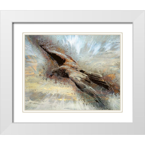 Soaring Above the Clouds White Modern Wood Framed Art Print with Double Matting by Bolokofsky, Ronald