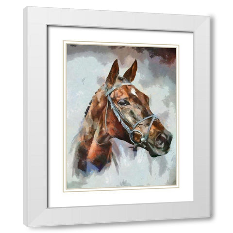 Portrait of a Champion White Modern Wood Framed Art Print with Double Matting by Bolokofsky, Ronald