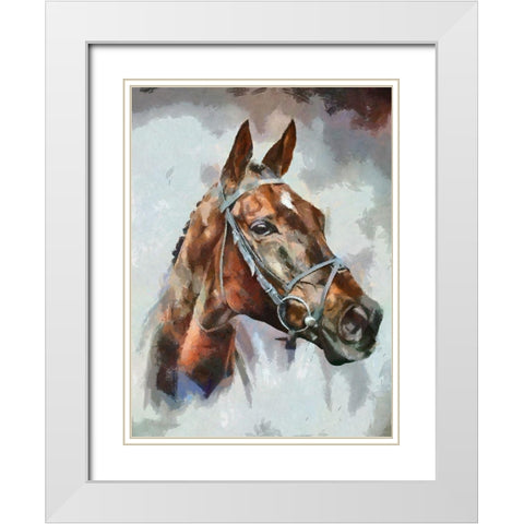 Portrait of a Champion White Modern Wood Framed Art Print with Double Matting by Bolokofsky, Ronald