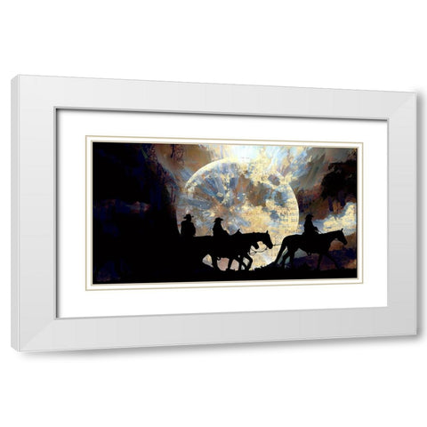 Westward Bound II White Modern Wood Framed Art Print with Double Matting by Bolokofsky, Ronald