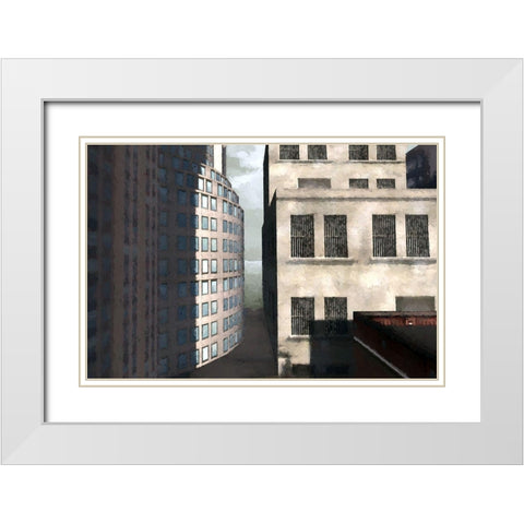 Between the Shadows White Modern Wood Framed Art Print with Double Matting by Bolokofsky, Ronald