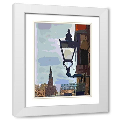 Lamplight White Modern Wood Framed Art Print with Double Matting by Bolokofsky, Ronald