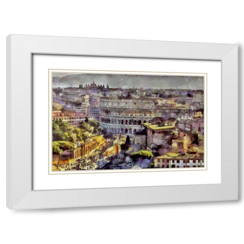 Roman Treasures White Modern Wood Framed Art Print with Double Matting by Bolokofsky, Ronald