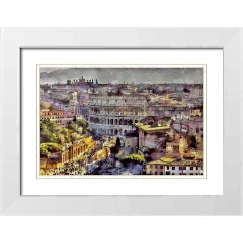 Roman Treasures White Modern Wood Framed Art Print with Double Matting by Bolokofsky, Ronald