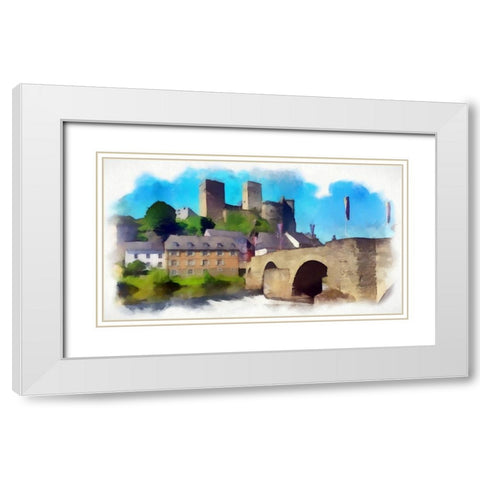 Along the River White Modern Wood Framed Art Print with Double Matting by Bolokofsky, Ronald