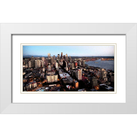 From the Seattle Needle White Modern Wood Framed Art Print with Double Matting by Bolokofsky, Ronald