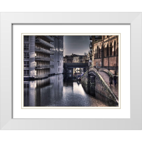 Notting Hill White Modern Wood Framed Art Print with Double Matting by Bolokofsky, Ronald