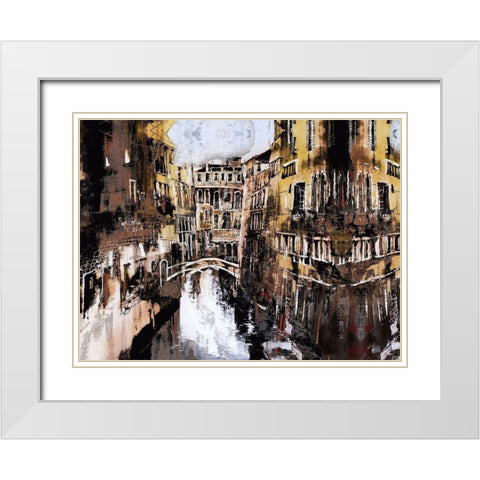 Old Venice II White Modern Wood Framed Art Print with Double Matting by Bolokofsky, Ronald