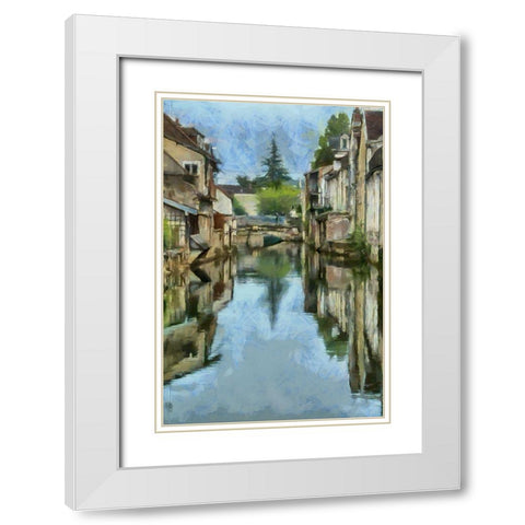On the Water  White Modern Wood Framed Art Print with Double Matting by Bolokofsky, Ronald
