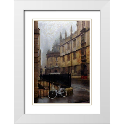Oxford Fog White Modern Wood Framed Art Print with Double Matting by Bolokofsky, Ronald