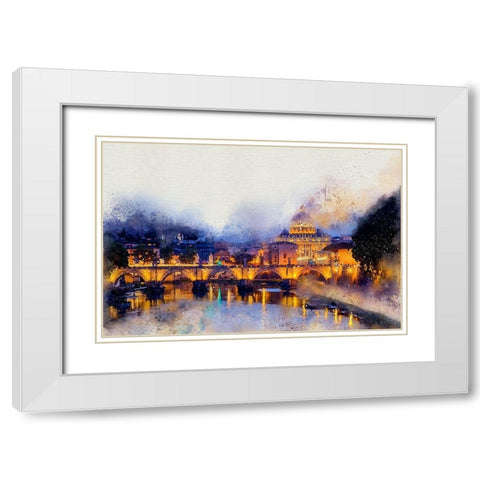 Saint Peters Basilica White Modern Wood Framed Art Print with Double Matting by Bolokofsky, Ronald