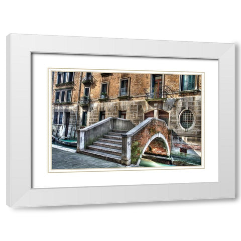 Steps To the Front Door White Modern Wood Framed Art Print with Double Matting by Bolokofsky, Ronald