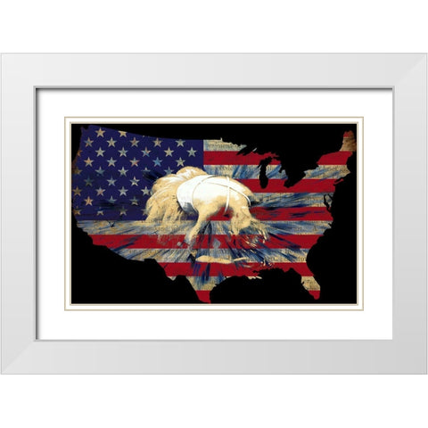 American Ballet White Modern Wood Framed Art Print with Double Matting by Bolokofsky, Ronald