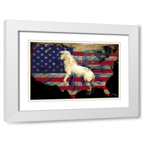 American Bred White Modern Wood Framed Art Print with Double Matting by Bolokofsky, Ronald