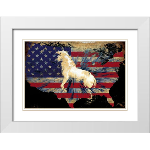 American Bred White Modern Wood Framed Art Print with Double Matting by Bolokofsky, Ronald