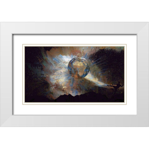 As the World Turns White Modern Wood Framed Art Print with Double Matting by Bolokofsky, Ronald