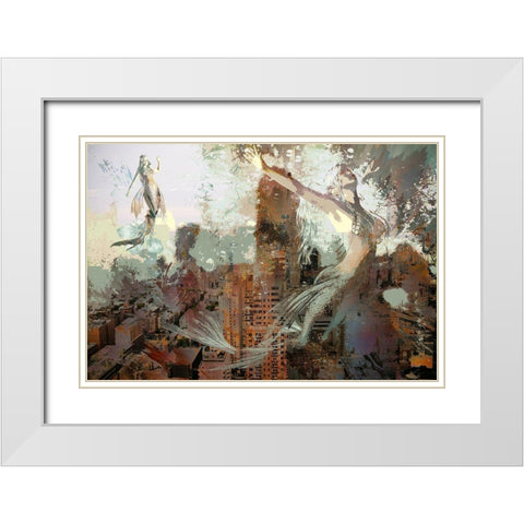 Atlantis  White Modern Wood Framed Art Print with Double Matting by Bolokofsky, Ronald