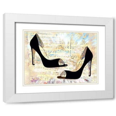Black Pumps White Modern Wood Framed Art Print with Double Matting by Bolokofsky, Ronald