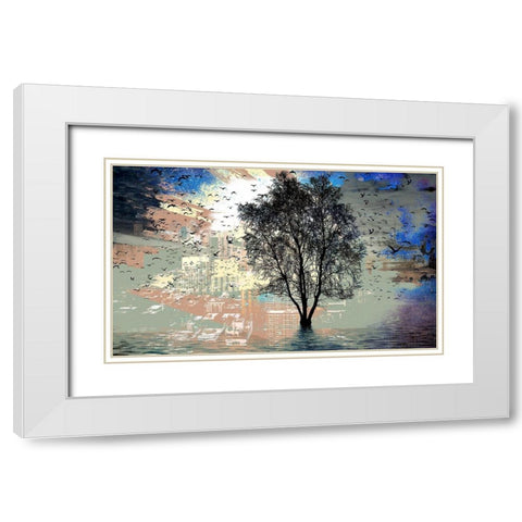 Break of Day White Modern Wood Framed Art Print with Double Matting by Bolokofsky, Ronald