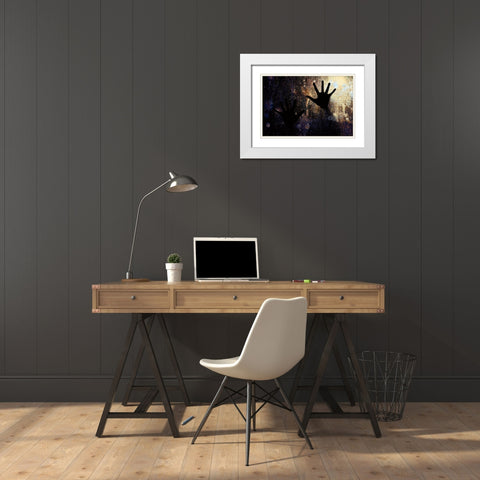 Break On Through White Modern Wood Framed Art Print with Double Matting by Bolokofsky, Ronald