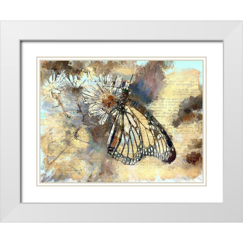 Butterfly Wings  White Modern Wood Framed Art Print with Double Matting by Bolokofsky, Ronald