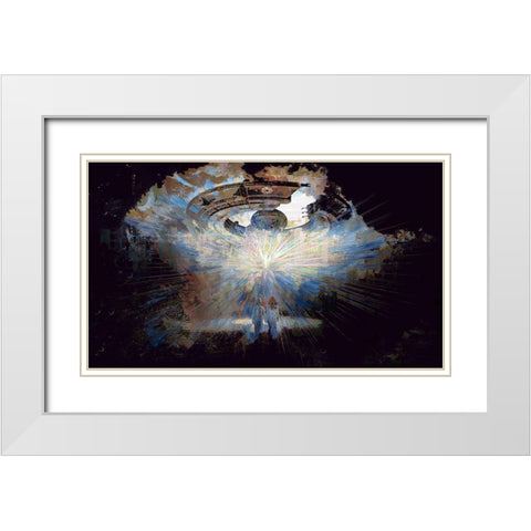 Close Encounters White Modern Wood Framed Art Print with Double Matting by Bolokofsky, Ronald