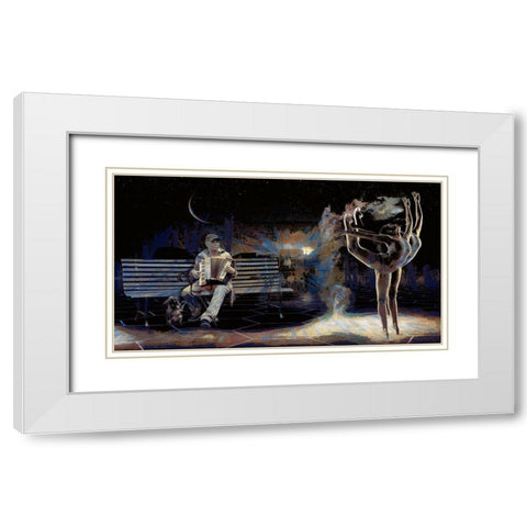 Dance To Your Own Music White Modern Wood Framed Art Print with Double Matting by Bolokofsky, Ronald