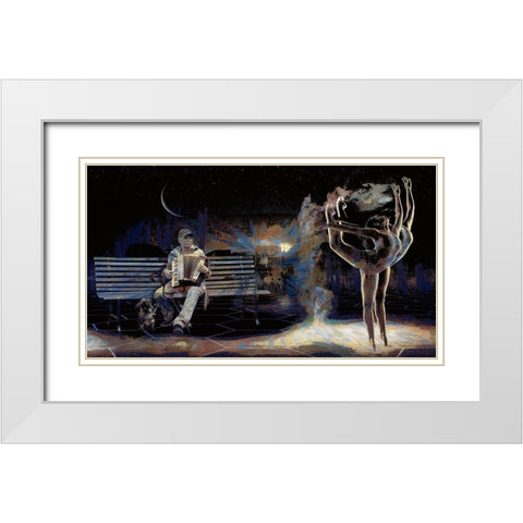 Dance To Your Own Music White Modern Wood Framed Art Print with Double Matting by Bolokofsky, Ronald