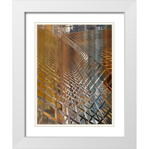 Downtown II White Modern Wood Framed Art Print with Double Matting by Bolokofsky, Ronald