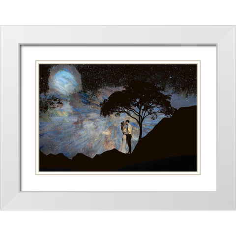 Forever Love White Modern Wood Framed Art Print with Double Matting by Bolokofsky, Ronald