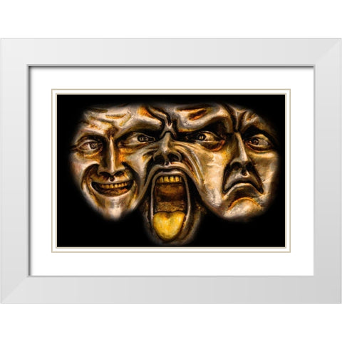 Golden Expressions White Modern Wood Framed Art Print with Double Matting by Bolokofsky, Ronald