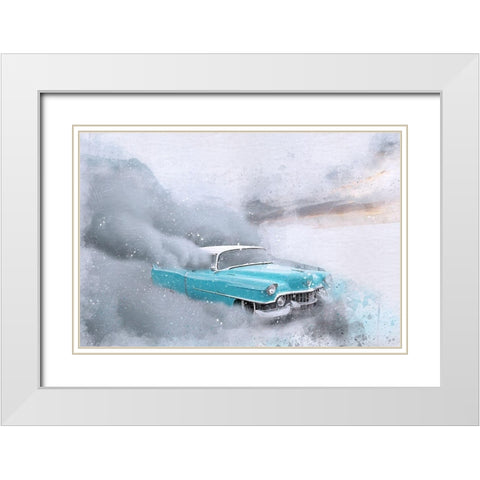 In a Cloud of Dust White Modern Wood Framed Art Print with Double Matting by Bolokofsky, Ronald