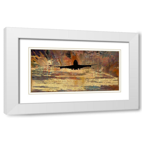 Into the Sunset White Modern Wood Framed Art Print with Double Matting by Bolokofsky, Ronald