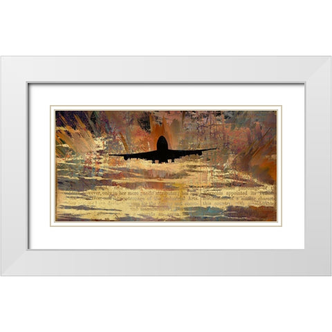 Into the Sunset White Modern Wood Framed Art Print with Double Matting by Bolokofsky, Ronald