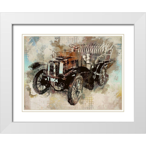 Model T Ford White Modern Wood Framed Art Print with Double Matting by Bolokofsky, Ronald