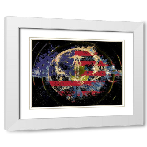 Targeting Freedom White Modern Wood Framed Art Print with Double Matting by Bolokofsky, Ronald