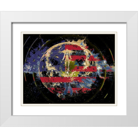 Targeting Freedom White Modern Wood Framed Art Print with Double Matting by Bolokofsky, Ronald