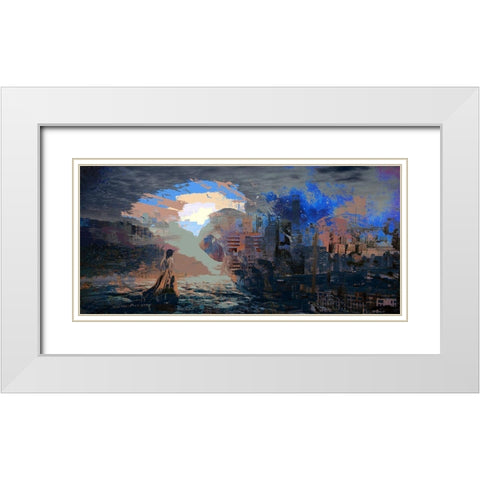 Urban Calling White Modern Wood Framed Art Print with Double Matting by Bolokofsky, Ronald