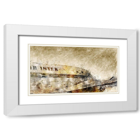 Vintage Air White Modern Wood Framed Art Print with Double Matting by Bolokofsky, Ronald