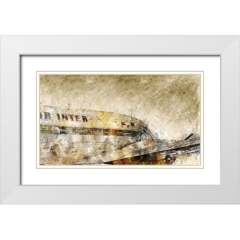 Vintage Air White Modern Wood Framed Art Print with Double Matting by Bolokofsky, Ronald