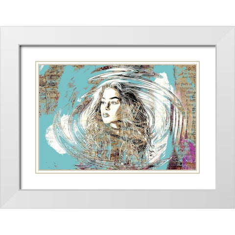 A Wrinkle In Time White Modern Wood Framed Art Print with Double Matting by Bolokofsky, Ronald