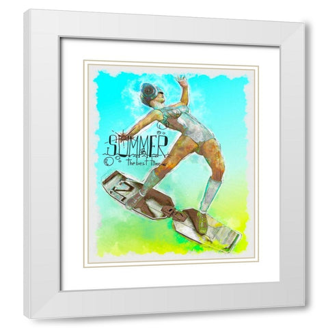Airboard White Modern Wood Framed Art Print with Double Matting by Bolokofsky, Ronald
