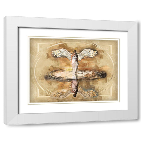 Angel of the Deep White Modern Wood Framed Art Print with Double Matting by Bolokofsky, Ronald
